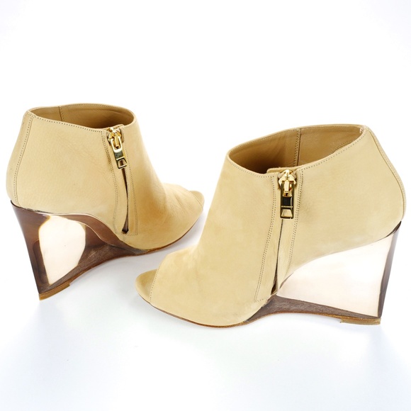 Burberry Prorsum Keston Lucite Wedge Boots - 36 - Picture 8 of 12